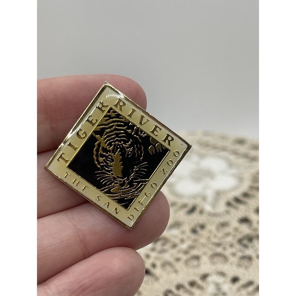 The San Diego Zoo Tiger River Souvenir Enamel Lapel Pin
